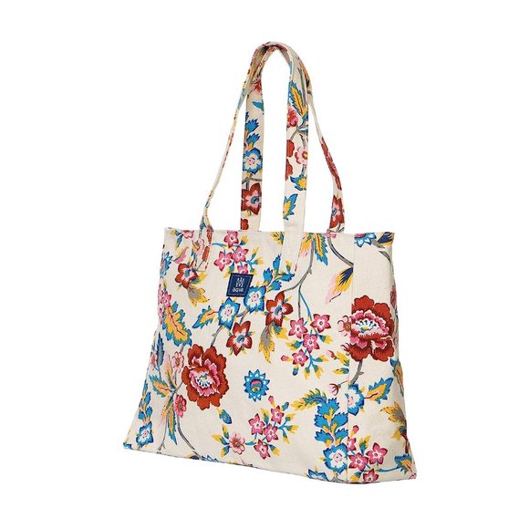 Cotton Canvas Shoulder Bag/Tote Bag For Women, Printed Multipurpose Handbag With - Picture 2 of 6